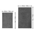 thumbnail image 4 of Alfombrilla de baño de felpa suave y absorbente de chenilla, lavable a máquina, antideslizante, adecuada para bañeras y duchas, 4 of 5