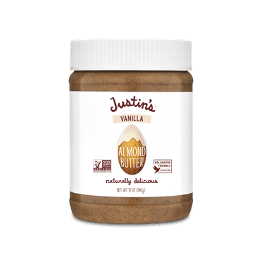 JUSTIN'S Vanilla Almond Butter, 12 oz Jar