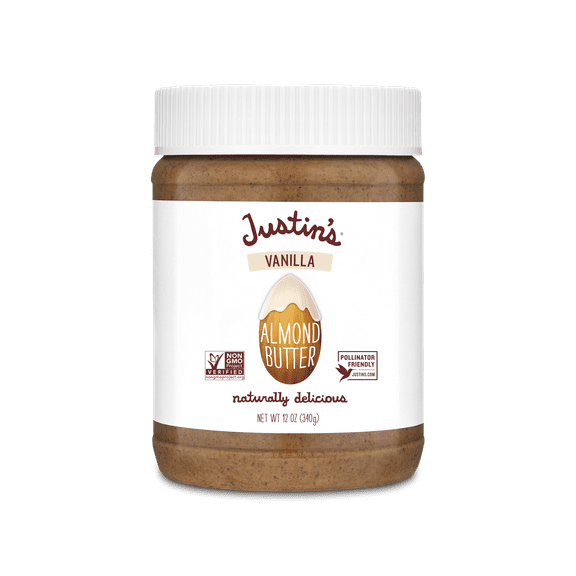 JUSTIN'S Vanilla Almond Butter, 12 oz Jar