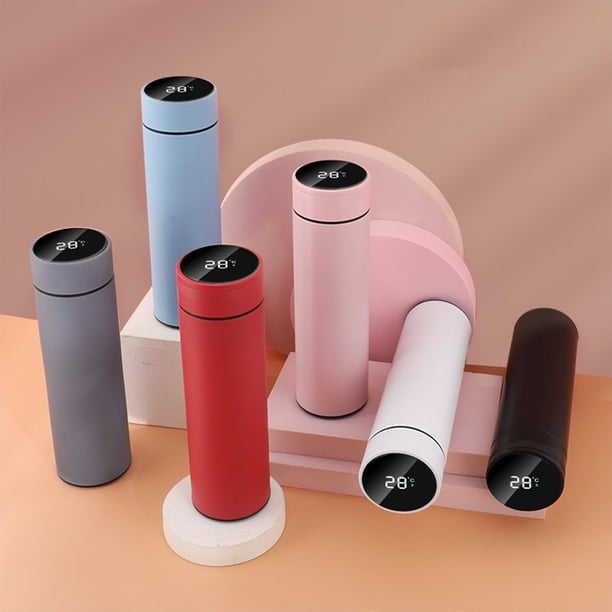 Taza Térmica Inteligente, Pantalla Led de Temperatura, Acero Inoxidable 304, Diseño Portátil, a Prueba de Fugas, Capacidad de 500 Ml, Ideal para Viajes, Oficina, Deportes Al Aire Libre, Send