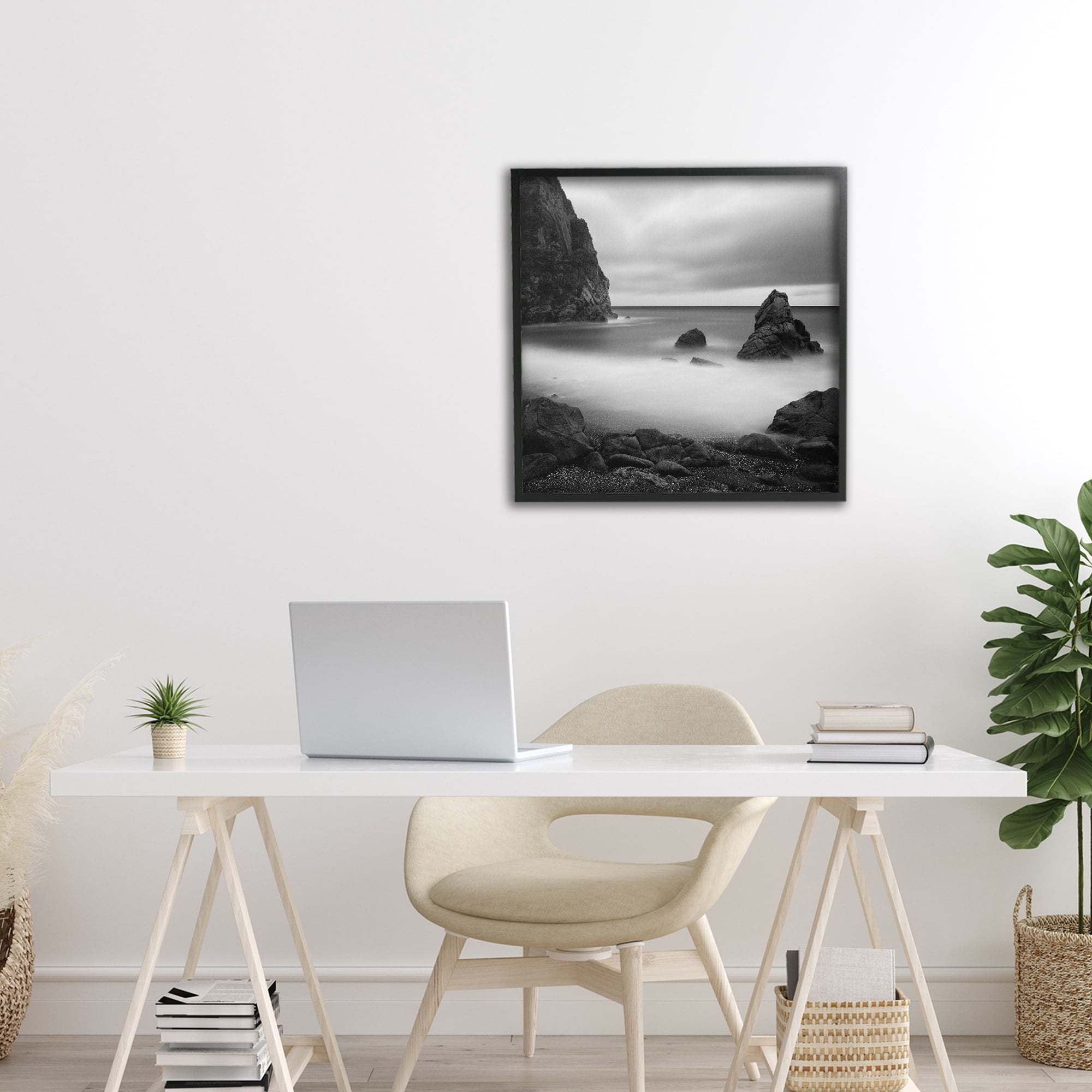 Stupell Industries Clear To The Horizon Black Framed Giclee Art, design by Chip Forelli