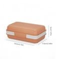 thumbnail image 3 of Portable Soap Dish with Lid - Draining Soap Holder for Travel, Camping, Shower, and Bathroom, 2-Pack, 1Grayish White, 1Orange, 3 of 8