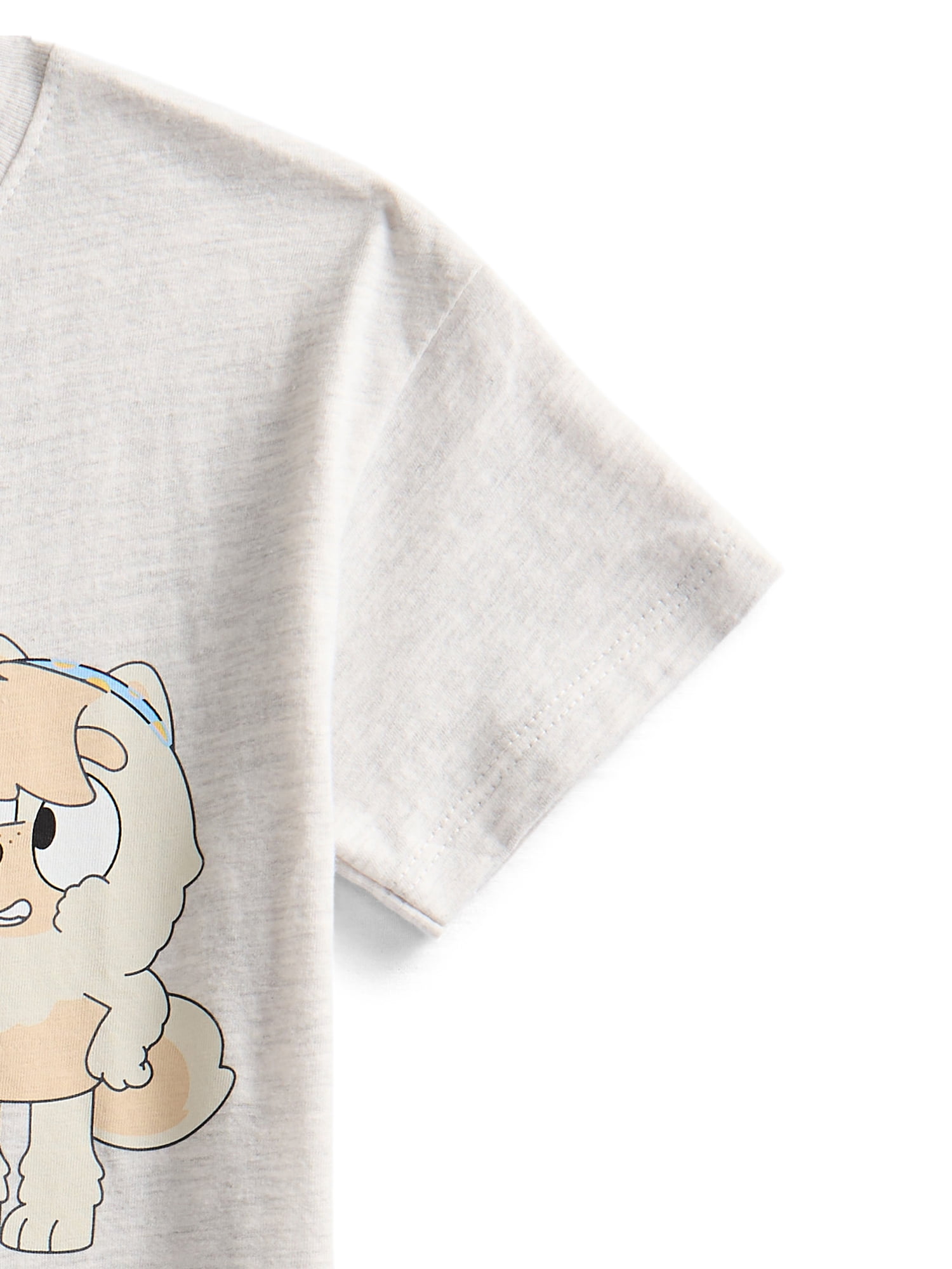 Bluey Toddler Graphic Crewneck Tee with Short Sleeves, Sizes 12M-5T
