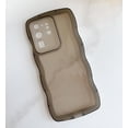 thumbnail image 5 of Compatible for Galaxy S20 Ultra Case 6.9", Curly Wave Design Transparent Shiny Case Cute Clear Transparent Shockproof Bumper Protection Soft Phone Cover Case for Women Girls Men,Clear/Black, 5 of 17