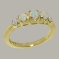 thumbnail image 2 of LBG British Made 10k Yellow GoldWomens Ring Natural Opal band Ring - 33 size options - Size 7.5, 2 of 6