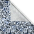 thumbnail image 3 of Ambesonne Quirky Kitchen Curtains, Retro African Funky Culture, 55"x45", Violet Blue and White, 3 of 3