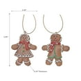 thumbnail image 2 of Polyresin Ginger Bread Ornament - Set of 12, 2 of 3