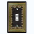 thumbnail image 1 of Metal Light Switch Plate Cover Elegant Victorian Black Green Frame FRA056, 1 of 13