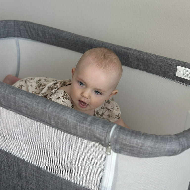 baby AILEEKISS Baby Bassinet with Wheels, Height Adjustable
