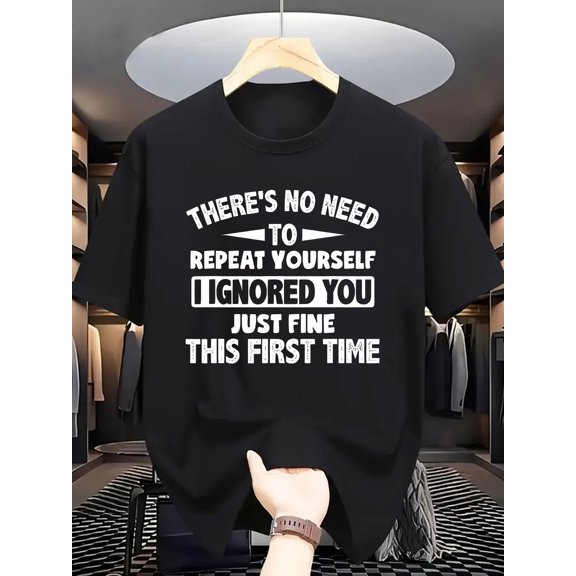 Summer Men’s Fashion Pattern Breathable Short Sleeve T-Shirt, Casual Lightweight Streetwear for Daily Wear