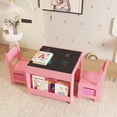 thumbnail image 1 of Kids Table and Chair Set, Toddler Desk with Storage Drawer, Wooden Activity Table with Detachable Tabletop, Suitable for Classroom,Home,Nursery,Playroom, 1 of 7