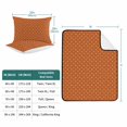 thumbnail image 6 of 3 Pieces Queen Quilt Set,Colorful Polka Dot on Orange Soft Bedding Sets with 1 Quilt & 2 Pillow Shams,Modern Minimalist Dotted Summer Bedspread Lightweight Coverlet Comforter for All Season, 6 of 6
