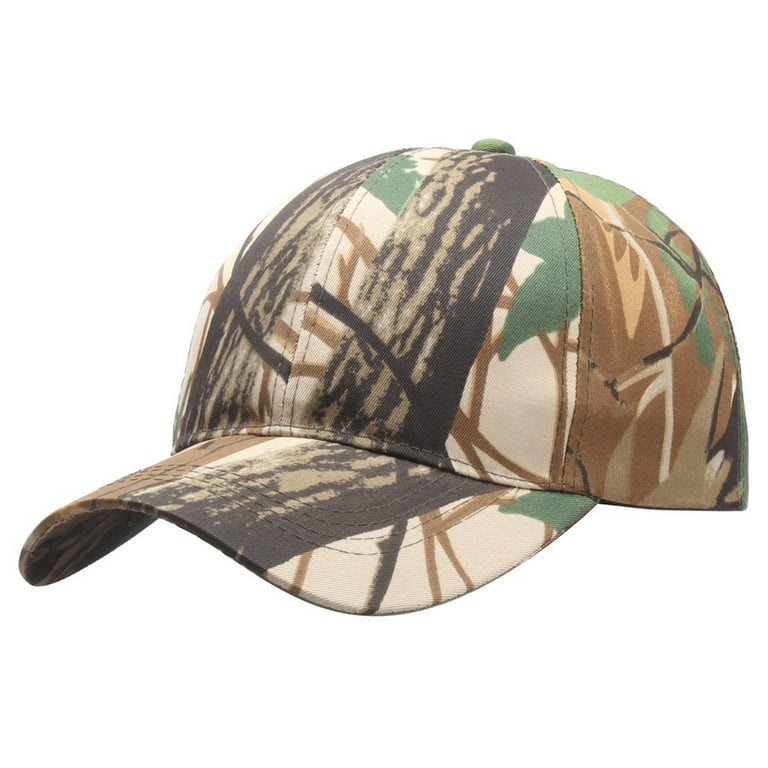Mens Camouflage Military Adjustable Hat Camo Hunting Fishing Army Baseball  Cap 