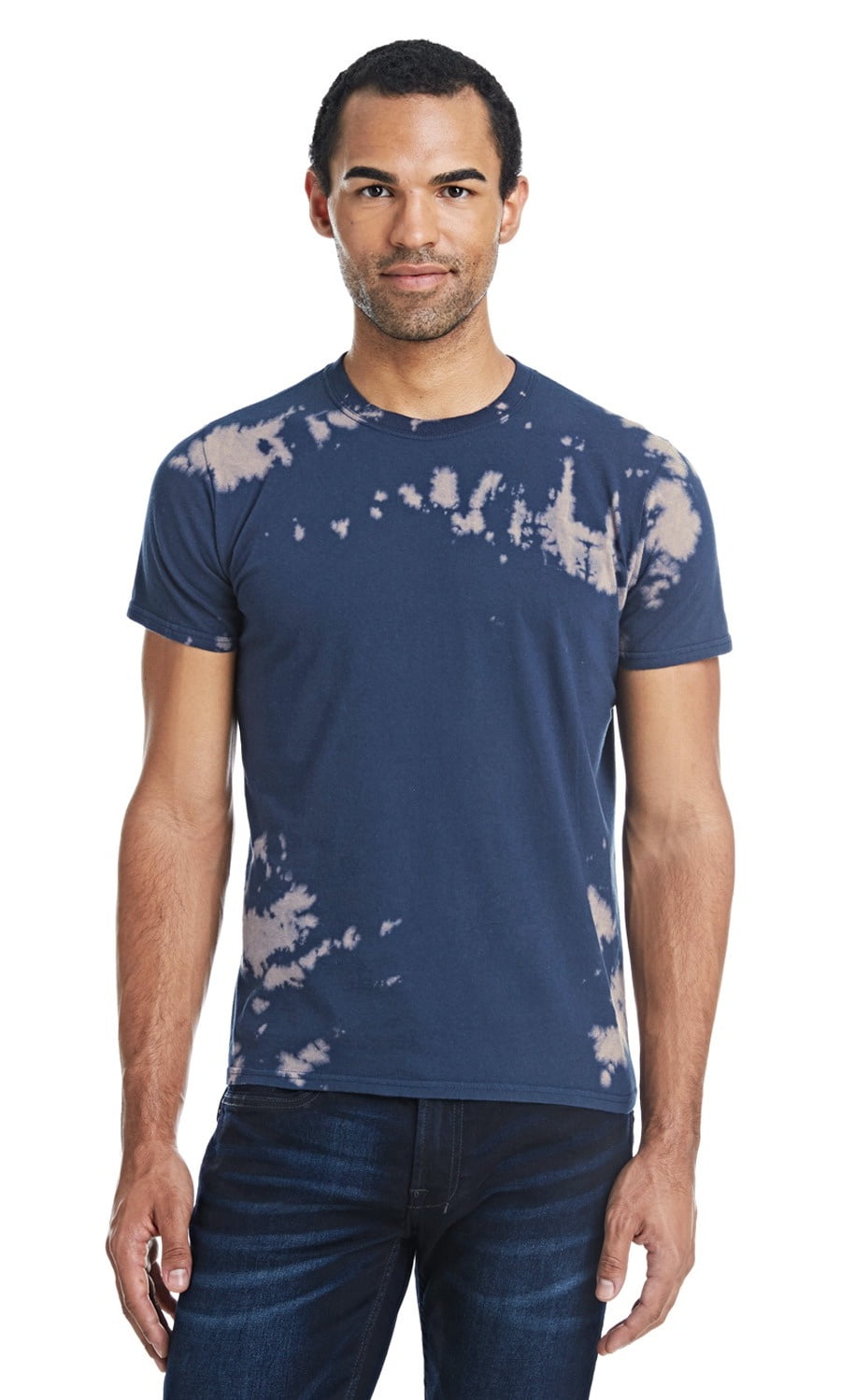 Tie-Dye - Tie-Dye Bleach Out T-Shirt - NAVY - 3XL - Walmart.com ...