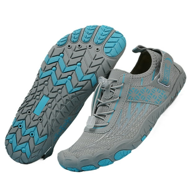 Zapatos Agua Descalzos Playa Secado Rápido Antideslizantes para Hombre Mujer (42) Gris