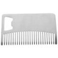 thumbnail image 1 of Barber Hair Comb Stainless Steel Portable Credit Card Size For Men Women Reduce Frizz Create Salon Looks 3.3X2.0X0.1in 1Pack, 1 of 5