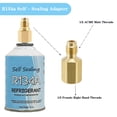 thumbnail image 2 of R134A Refrigerator Freon Recharge Hose Kit, R134A AC Charging Hose Gauge, Bullet Piercing Valve Hose Refrigerant Can Tap, Self-Sealing Adapter Compatible with Home AC Refrigerant System, 2 of 8