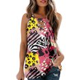 thumbnail image 2 of Moda mujer Casual sin mangas cuello redondo impreso chaleco señoras Tops ahueca hacia fuera la blusa Pompotops  lopia992015, 2 of 8