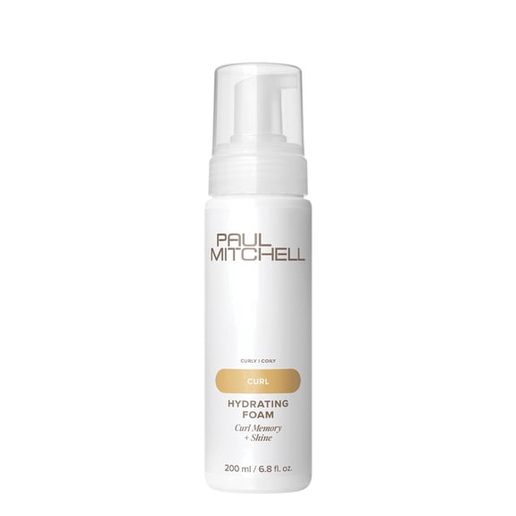 Paul Mitchell Hydrating Foam, Provides Curl Memory Shine, For Curly Coily Hair, 6.8 fl. oz