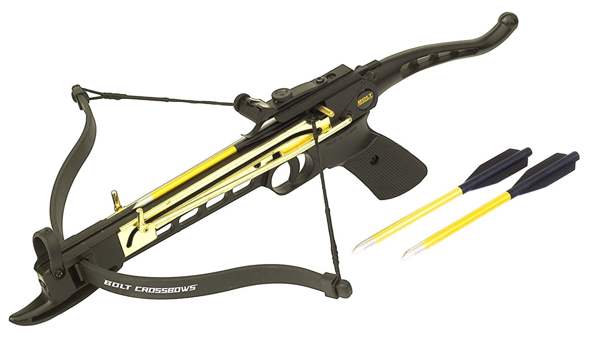 Self Cocking 80lb Pistol Tactical Crossbow 160fps 100 Yard Range Metal Frame Walmart Com