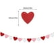thumbnail image 3 of Guirnalda de corazones rojos, rosados y blancos, decoración de pared para San Valentín, guirnalda de corazones de fieltro, decoración para repisa de boda, recuerdo de aniversario, fiesta de compromis, 3 of 7