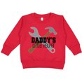thumbnail image 2 of Inktastic Daddy's Little Helper Tool Set Toddler Sweatshirt, 2 of 4