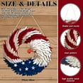 thumbnail image 4 of Brave Wings Wreath Wood, Renewed Wings Wreath, Sherum Renewed Wings Wreath, Independence Day Decorations 4th of July SummerWreath, Flag HangingWreath for Home Wall Porch, 4 of 5