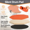 thumbnail image 3 of Set de soporte para batería con almohadilla de práctica Youeon Silent Drum de 12 pulgadas, 3 of 8