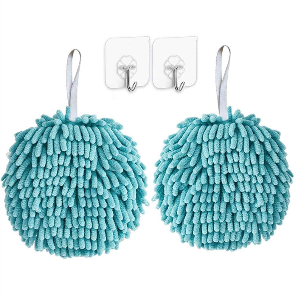  Clearance 2 Pack Crown Hand Towel Cute Hanging Ball