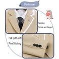 thumbnail image 3 of ETHAN Boys Suit 2 Piece Slim Fit Tuxedo Blazer Jacket Pant for Kids Prom Wedding Outfits Formal Set Size 2T-20Y, 3 of 7