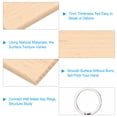 thumbnail image 3 of Uxcell 2.09"L Rectangle Wooden Keychain Blanks, Unfinished Wooden Blanks for DIY Gift Crafts, Wood Color 20 Pcs, 3 of 6