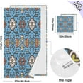 thumbnail image 3 of Blue Ethnic Talavera Towels Highly Absorbent Cotton Towels Set of 2, Premium Spa & Hotel Quality Quick Dry Towel Set 54 x 27 Inches Bathroom Towels, 3 of 7