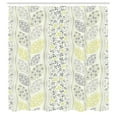 thumbnail image 3 of Ambesonne Floral Shower Curtain, Leaves Branchs Vintage, 69"Wx75"L, Grey Green, 3 of 5