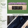 thumbnail image 4 of Outsunny Raised Garden Bed, 2 Tier Raised Planter Box with Stand, Nonwoven Fabric for Vegetables, Herbs, Flowers, 27" x 23" x 32", Natural, 4 of 9