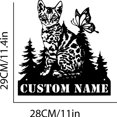 thumbnail image 6 of Custom House Sign Door Plaque Cat Animal Name Plate Customizable Address Sign Wall Decor, 6 of 6