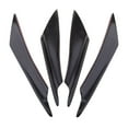thumbnail image 1 of 4 piezas negro Universal coche parachoques delantero labio divisor cuerpo Spoiler de reacondicionamiento Zulema Spoiler delantero universal, 1 of 8