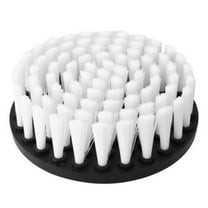 Marbhall Non-Scratch Scrub Brush Drill Attachment – Clean Fiberglass Tub, Microfiber Upholstery, Auto Carpet, Boat Seat – 4 Inch Diameter Soft White Bristle
