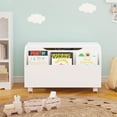 thumbnail image 7 of Bianlte Wood Storage Bench Toy Chest Bench Foot Rest Seat,Toy Chest Bench for Bedroom Living Room,White, 7 of 7