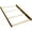Pecan, variant on Full-Size Conversion Kit Bed Rails for Simmons Kids Cribs by Delta (Vintage Espresso)