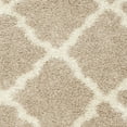 thumbnail image 4 of SAFAVIEH Daley Geometric Plush Shag Area Rug, Beige/Ivory, 6' x 6' Round, 4 of 8