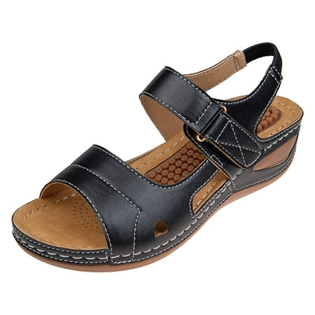 

Xboschi Comfortable Sandals For Women Summer Sandals for Women 2024 Summer Women s Sandals Massage With Thick Soles And Wear Pads Lightweight And Comfortable