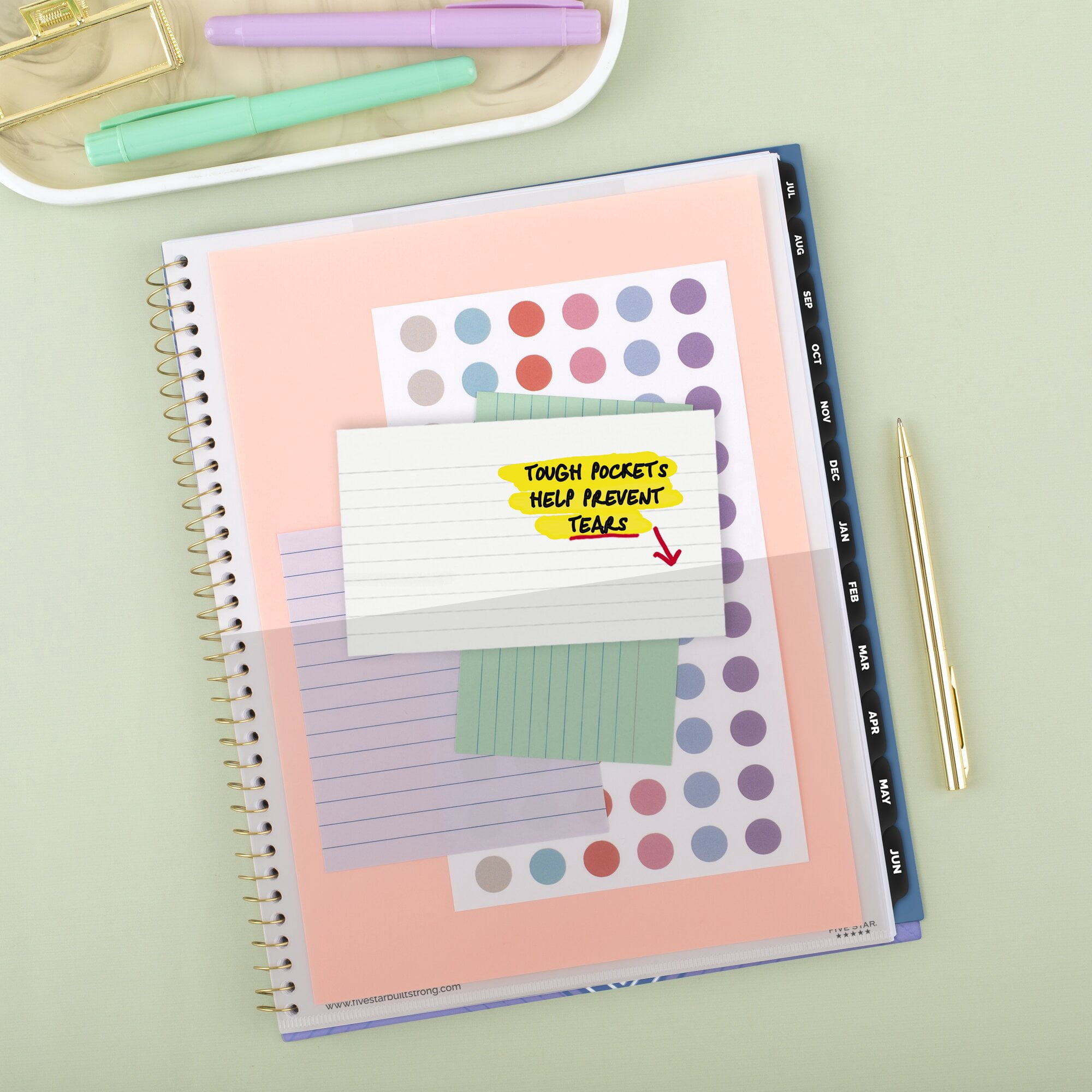 Five Star Style Academic 2026-2027 Weekly Monthly Student Planner Plus Study App