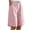 Red02, variant on KyCheLot Kids Girls Shorts Summer Cotton Linen Elastics Waist Wide Leg Knee Length Shorts with Pockets Beach Vacation