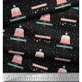 thumbnail image 2 of Soimoi Black Cotton Voile Fabric Cake & Ornaments Christmas Print Fabric by the Yard 42 Inch Wide, 2 of 3