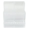 thumbnail image 2 of Cosmetic Brush Holder, Wear  Makeup Brush Storage Box Clear Compartment Design  for Dorm, 2 of 8