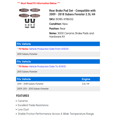 thumbnail image 2 of Rear Brake Pad Set - Compatible with 2009 - 2018 Subaru Forester 2.5L H4 2010 2011 2012 2013 2014 2015 2016 2017, 2 of 2
