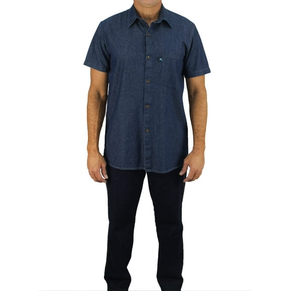 KS06 - Kolossus Men's Lightweight 100% Cotton Short Sleeve Work Shirt with Pockets