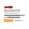 thumbnail image 2 of Universal Chainsaw Field Sharpening Kit, Chainsaw Chain Sharpener Round Files, Flat File, Handle, Filing Guide, 2 of 10