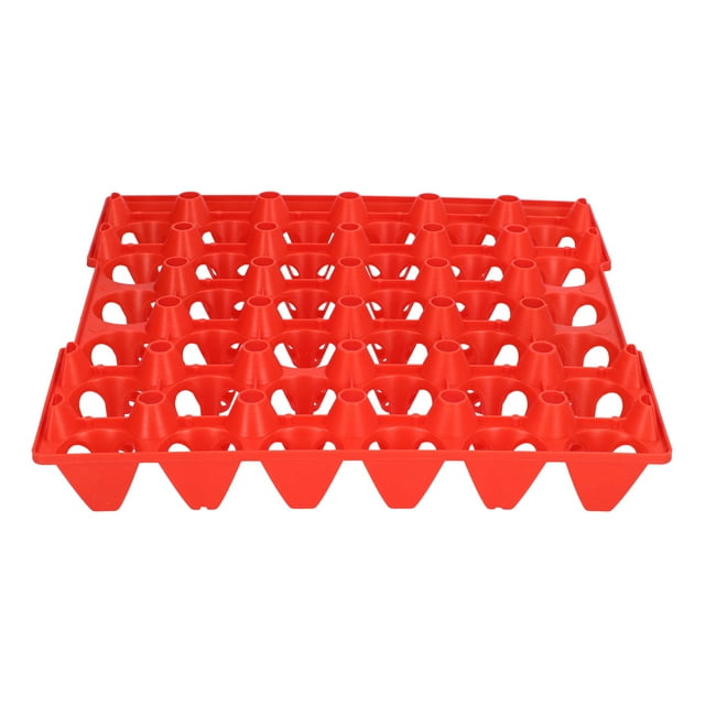 30 Cell Plastic Egg Flats Tray, Extra Large Container for Storing and Transporting Eggs, Reusable and Stackable, Suitable for Home and Farm