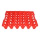 thumbnail image 5 of 5 piezas de huevos de plástico, bandeja de soporte para cajas de huevos de 30 celdas para almacenamiento, transporte, suministros de granja para el hogar, color rojo, 5 of 10